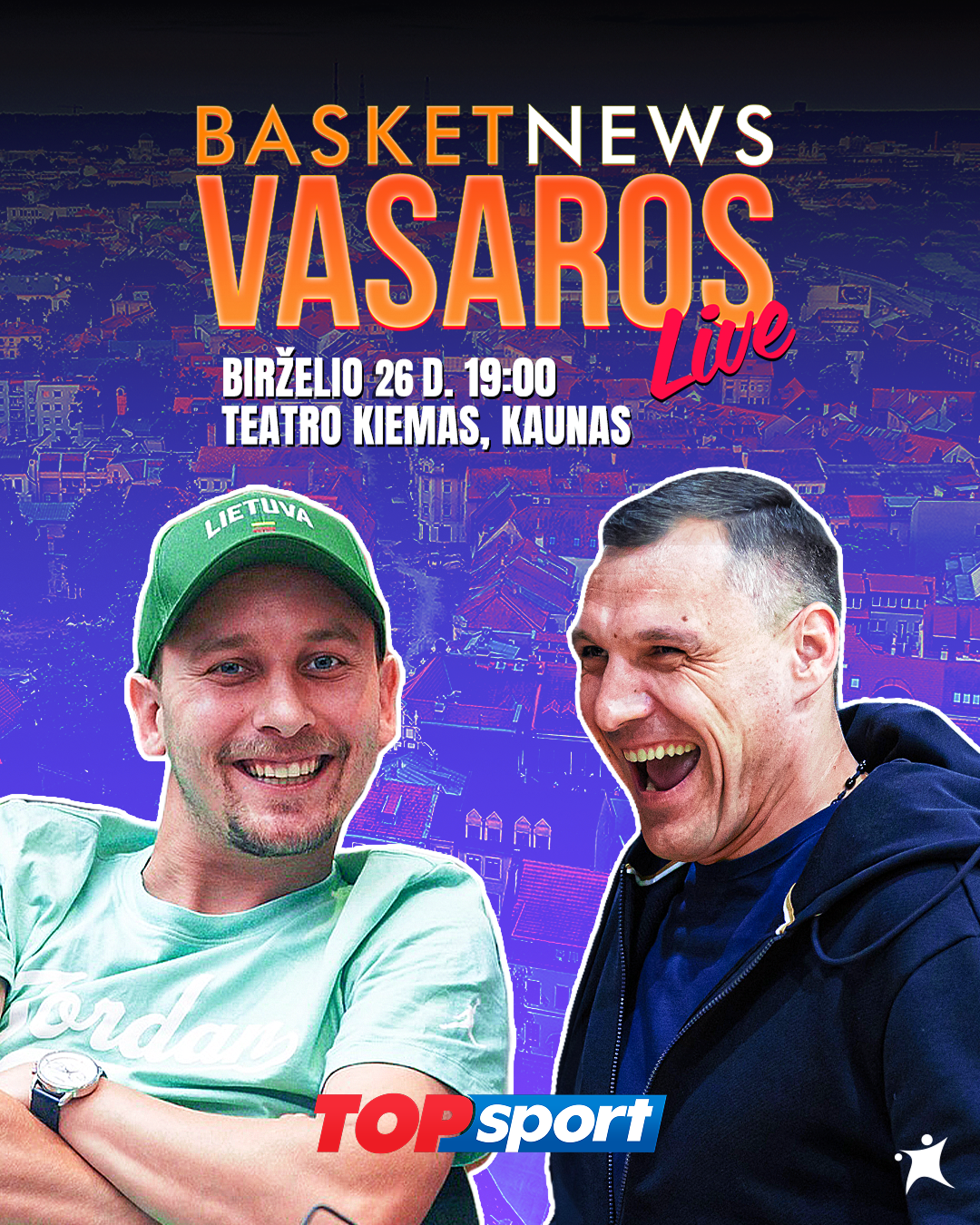 BILIETAS | VASAROS LIVE SU JONU MAČIULIU