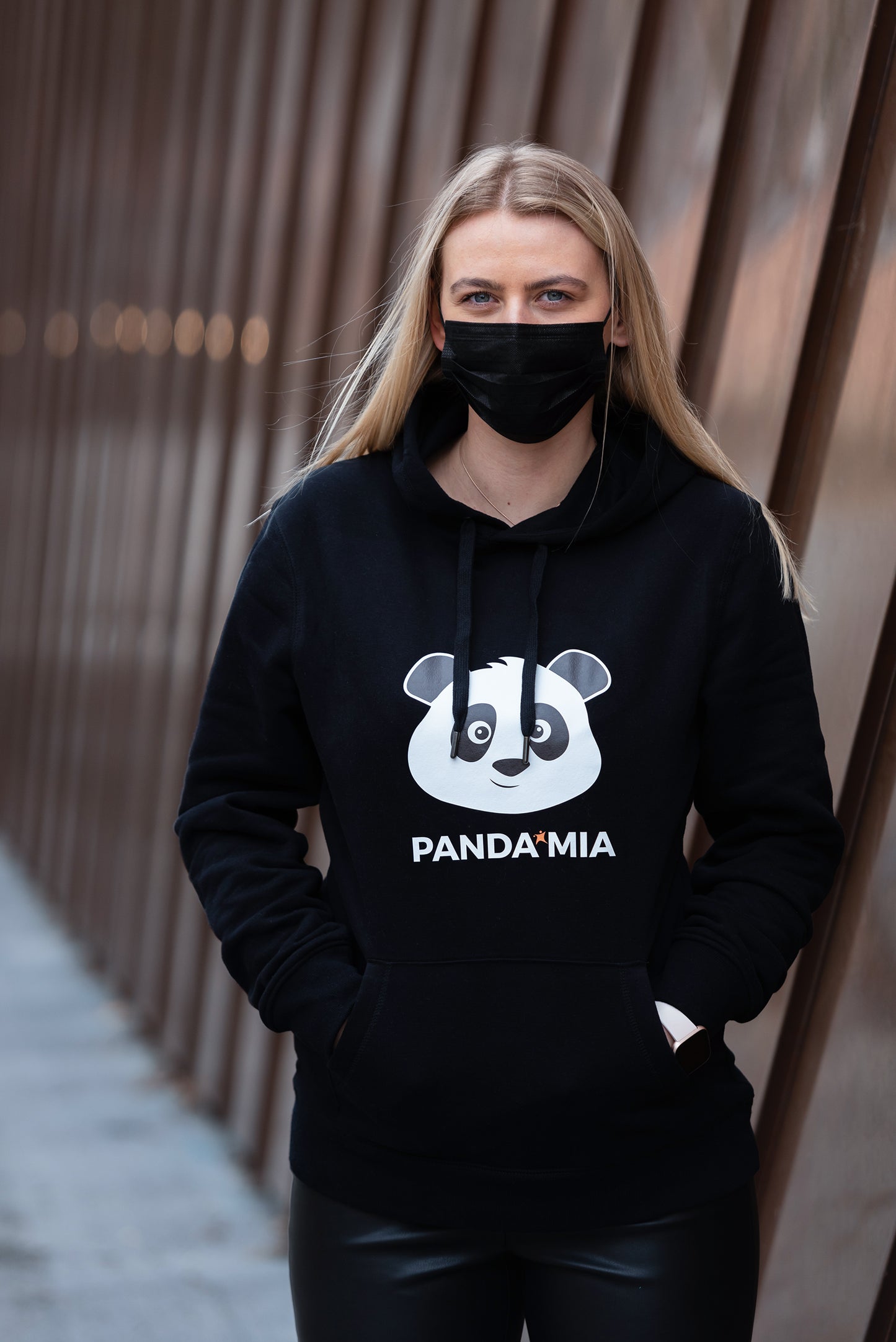 Panda mia | Džemperis su gobtuvu
